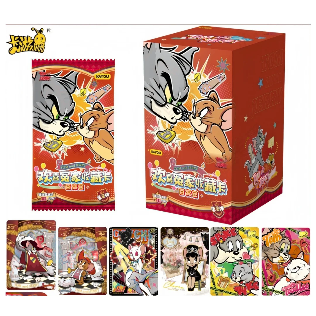 Kayou Tom and Jerry Wave 2 Tier 4 Premium Trading Cards Box – 18 Packs of 5 Cards Each.Officially Licensed product