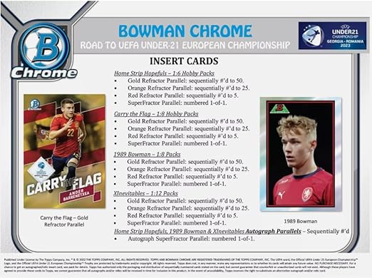 2023 Bowman Chrome Road To UEFA Under-21 European Championship Soccer Hobby Box