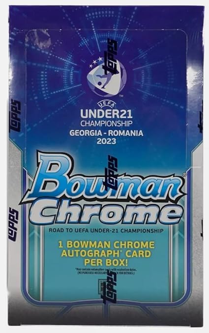 2023 Bowman Chrome Road To UEFA Under-21 European Championship Soccer Hobby Box